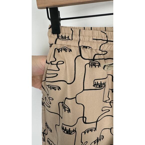 Akira Society Button Up Shirt And Drawstring Pants Women Small Artsy Linen Blend - Picture 14 of 16